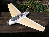 Name: Picture 015.jpg
Views: 93
Size: 240.9 KB
Description: Best to paint the inside of the radio hatch before gluing the canopy on. Trial with a Mega 16 EDF and small prop was too powerful.