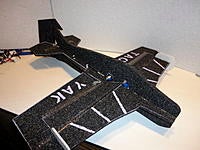 Name: DSC00464.jpg
Views: 59
Size: 46.7 KB
Description: Mini Tac- Yak  28"ws 26" long 6oz AUW flys awesome.