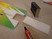 Name: DSC00043.jpg
Views: 195
Size: 245.7 KB
Description: Step 04a - Aileron Counter Balances. Inspect the edges that will mate up and sand smooth if necessary.