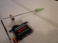 Name: DSC00269.jpg
Views: 197
Size: 121.8 KB
Description: Step 08c - Finished assembly. Note that the lock screw is facing outward for easy access. Also with power set servos, use the outer servo hole and the middle control horn hole for approx 40-45 deg travel at 100% ATV.