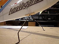 Name: DSC00128.jpg
Views: 184
Size: 185.9 KB
Description: Step 11a - Cut a slot for the fiberglass piece on your mark. With a long blade, cut a slot that will accept the wire part of the landing gear, use the mark you made for the angle reference.