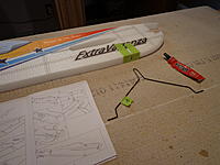 Name: DSC00132.jpg
Views: 167
Size: 225.3 KB
Description: Step 12 - Glue the wood and fiberglass pieces. Note if the slot you made for the landing gear is pretty tight, you will not need to glue it, it can be removable! Mark one of the legs so you know how it best fits together.