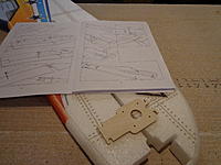 Name: DSC00133.jpg
Views: 169
Size: 200.2 KB
Description: Step 13a - Locate your firewall. Note some firewalls will need to be drilled out to fit the "X" mount that came with the motor. It is far easier to do it now. Check your mount and drill similairly sized holes.
