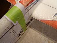 Name: DSC00278.jpg
Views: 146
Size: 187.4 KB
Description: Step 27e - Clamp or tape the front part of the fuselage togehter. Let dry completely. Go over the joint between the wing and fuselage with a fillet of Welders.
