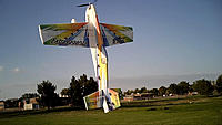 Name: Grabbed Frame 18.jpg
Views: 164
Size: 117.4 KB
Description: Step 43 - Hold by the canopy, thottle up to about 2/3 stick and let it fly out of your hands... ENJOY!