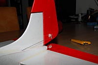 Name: DSC_5107.jpg
Views: 60
Size: 149.3 KB
Description: I think the horn on the rudder is too far back - the rudder moves more in the one direction than in the other (servo is mechanically centered).