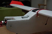 Name: DSC_5130.jpg
Views: 61
Size: 146.6 KB
Description: In order to get the CG properly set to 25% of the wing chord measured from the LE, I had to move the lipo through the "windshield". At first I planned to cover it with depron, but I think it looks just cool as it is.
