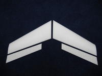 Name: 065.jpg
Views: 2313
Size: 48.2 KB
Description: These are the EPP parts of the EPP Pinata.  The wing is solid 1.3 lb EPP foam and the elevons are 1.9 lb EPP.The wing tip and elevon angle still need to be cut.