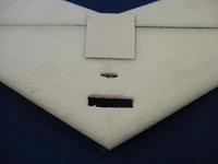 Name: RC5 006.jpg
Views: 1758
Size: 39.0 KB
Description: This is the bottom of the plane.  Cut out all of the battery and radio slots and cut the slot for the Velcro.