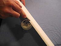 Name: IMG_3654.jpg
Views: 487
Size: 57.6 KB
Description: 3. Start at the nose of the plane and press the shock cord into the slot with a small Phillips screwdriver.