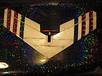 Name: IMG_3790.jpg
Views: 448
Size: 108.3 KB
Description: Bottom of plane.  Notice the white base Velcro and the Velcro strap and the flat carbon spar.  You can see the radio slot from the bottom of the plane too.