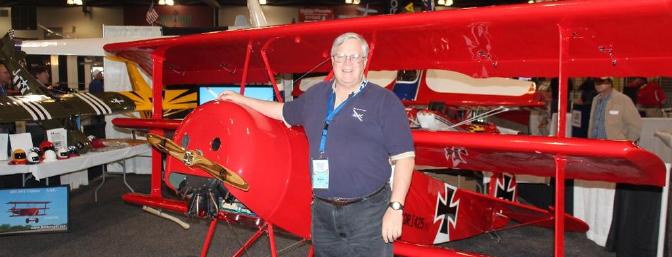 This beautiful Dr.1 was on display near the entrance to the show. That is the review writer next to it.