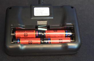 Installing the batteries was quick and easy. No tools required to open the battery compartment.