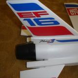 The vertical fin with decals attached was glued into place.