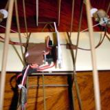 The pilot helps hide some of the wires and I used brown tape to hide and secure the receiver and wires in the receiver box.