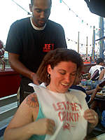 Name: 0614102012.jpg
Views: 46
Size: 72.5 KB
Description: She needed the bib... she had a lot of crab to eat!