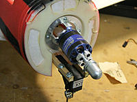 Name: DSCF2821.jpg
Views: 35
Size: 158.0 KB
Description: Mounted the motor.  It's an Exceed Monster Power which is a clone of the E-Flite Power series.  It's a bit overpowered with this motor.