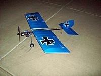 Name: 100_2020.jpg
Views: 129
Size: 196.5 KB
Description: new plane I built for the grandson, went with a brushed motor and a 2 cell lipo for now.