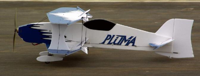 And with one final wave of the ailerons, my Pluma took to the skies for the first time
