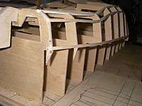 Name: IMGP1692.jpg
Views: 33
Size: 73.0 KB
Description: Here's another view of the frames almost ready for planking.
