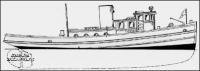 Name: tug.jpg
Views: 296
Size: 10.8 KB
Description: 65 foot tug, plans available from Loyalhanna Dockyard/Taubman Plans.