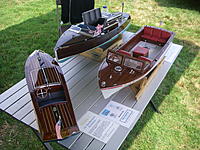 Name: Bob'sTent.3.jpg
Views: 66
Size: 308.5 KB
Description: My scratch built Hacker 16' Gentleman's Runabout, and the Legend  Boat Models Lyman and Dodge.