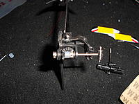 Name: DSCN1949.jpg
Views: 78
Size: 243.9 KB
Description: See, no slider.... OOPS! Once your done here you can go ahead and install the blade grips and the blades. This is also similar to what the clutch should look like when installed properly. It does not need to be smashed up against the "C" gear. A