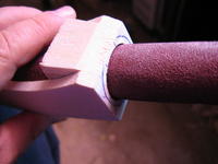 Name: IMG_1031.jpg
Views: 1030
Size: 56.3 KB
Description: Some sanding is necessarry to widen and smooth the hole.