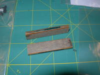 Name: DSCN4106.jpg
Views: 540
Size: 72.4 KB
Description: Picture 2: Shows the 'pockets' that go into the control surface.  For the 3/32 dia shafts these pockets are 1/2" x 2" x 3/16" thick with a 1" long opening.