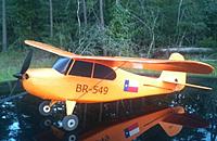 Name: BR549.jpg
Views: 79
Size: 55.6 KB
Description: Larger wheels, P-51 motor, wing struts, and moved the tail gear to the fuselage.