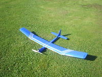 Name: S3010223.jpg
Views: 191
Size: 151.9 KB
Description: This is a scratch built 78" Glider similar to a plane called Wind Drifter. It has A brushed geared Electric motor. The original plane was built in  the early 80"s But the wing was rebuilt in the 90's