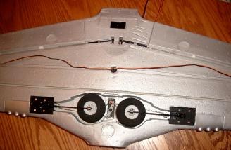 You can see where the flap torque rods are located under the position for the radiator scoop.