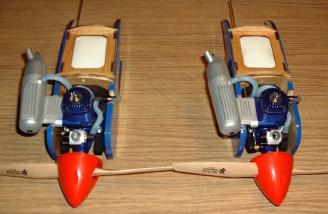The thrust line offsets to allow one engine flight can be seen in this photo. Also note the quick links on the carb control arms.