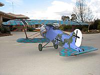 Name: dxi 160.jpg
Views: 209
Size: 84.7 KB
Description: Rake Albatros DXI waits for its first fight - 1/6 scale.