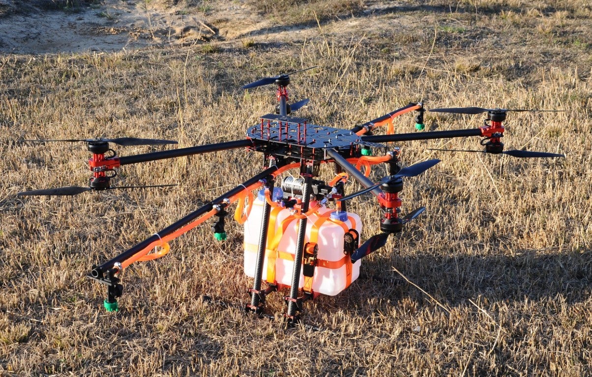 Heavy Octocopter For Plant Protection HeliFreak