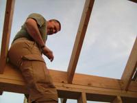 Name: SANY0327.jpg
Views: 706
Size: 79.2 KB
Description: Henry puttin in some rafters