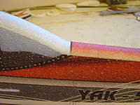 Name: DSC00059.jpg
Views: 270
Size: 67.3 KB
Description: Cut the blue canopy molding in the right place to start the last piece that goes to the tail.