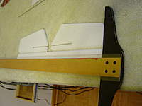 Name: DSC00072.jpg
Views: 310
Size: 49.8 KB
Description: Cut slots for small carbon rods in stab.  The manual says to put them both at 20mm but that kind of creates a weak spot so I would put the top one at 25mm and the bottom at 15mm or something like that.  i.e. stagger them.