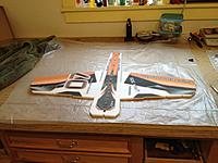 Name: IMG_1080.jpg
Views: 565
Size: 208.4 KB
Description: Notice the plastic on the bench.  That will keep the plane from sticking to anything and makes life much easier.  Will also protect the finish of the plane.