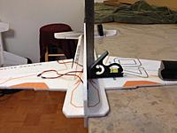 Name: IMG_1111.jpg
Views: 596
Size: 117.8 KB
Description: Install the lower fuse half wet and let dry making sure it is straight and 90 degrees to the wings.