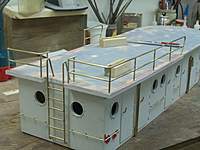Name: Hartman Tug cabin railing 003.jpg
Views: 186
Size: 65.0 KB
Description: ladder was tricky, heatsinks, and leaving the bend long were a must. kept having to cut the ends off a little at a time