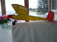 Name: DSCF1709.jpg
Views: 136
Size: 69.3 KB
Description: Side view the fin remains unchanged although rebuilt the rudder has been increasedby 100% and practically could have more authority still.