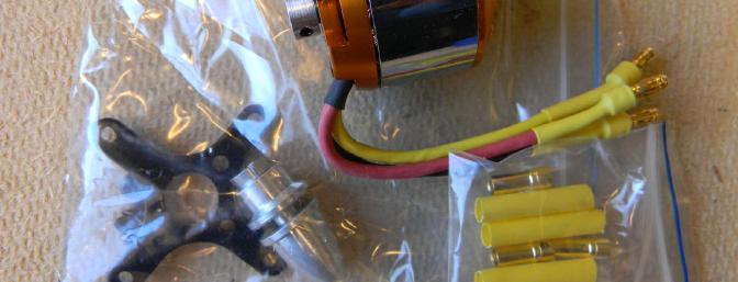 The Stevens AeroModel motor comes with accessories.