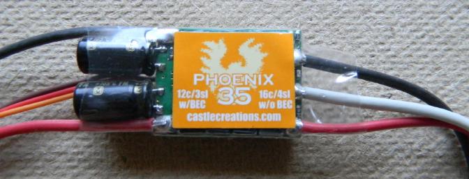 Stevens recommends this Castle Creations 35 amp. ESC.