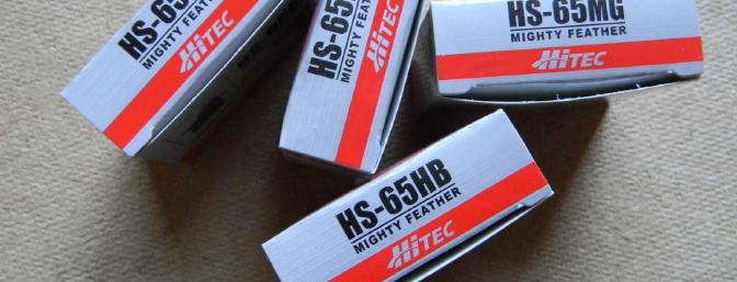 Stevens recommends these Hitec servos. They have been my choice for a long time.