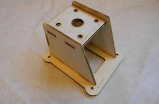 A very simple motor mount. I start with CA and when it is set add a fillet of epoxy.