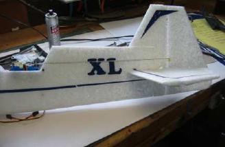 Where NOT to place the �XL�! This location interfered with the pushrod slots.