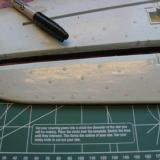 Ailerons, elevators, and rudder all have molded indications to aid placement of the hinges.