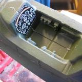 The instrument panel is a decal but I thought it better to cut it out and glue it in rather than waterslide it.