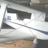 Top wing mounted, all struts in place, ready to remove the jig.